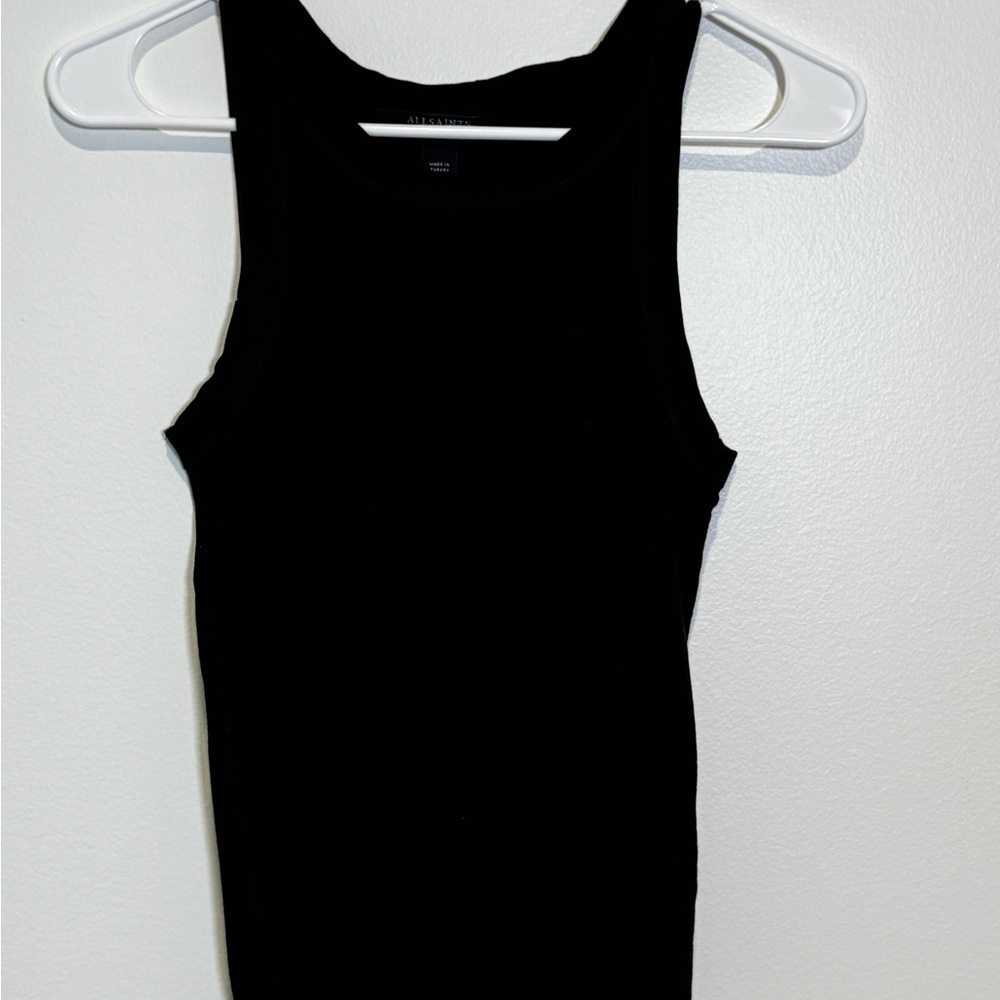 All Saints Classic Black Tank Top